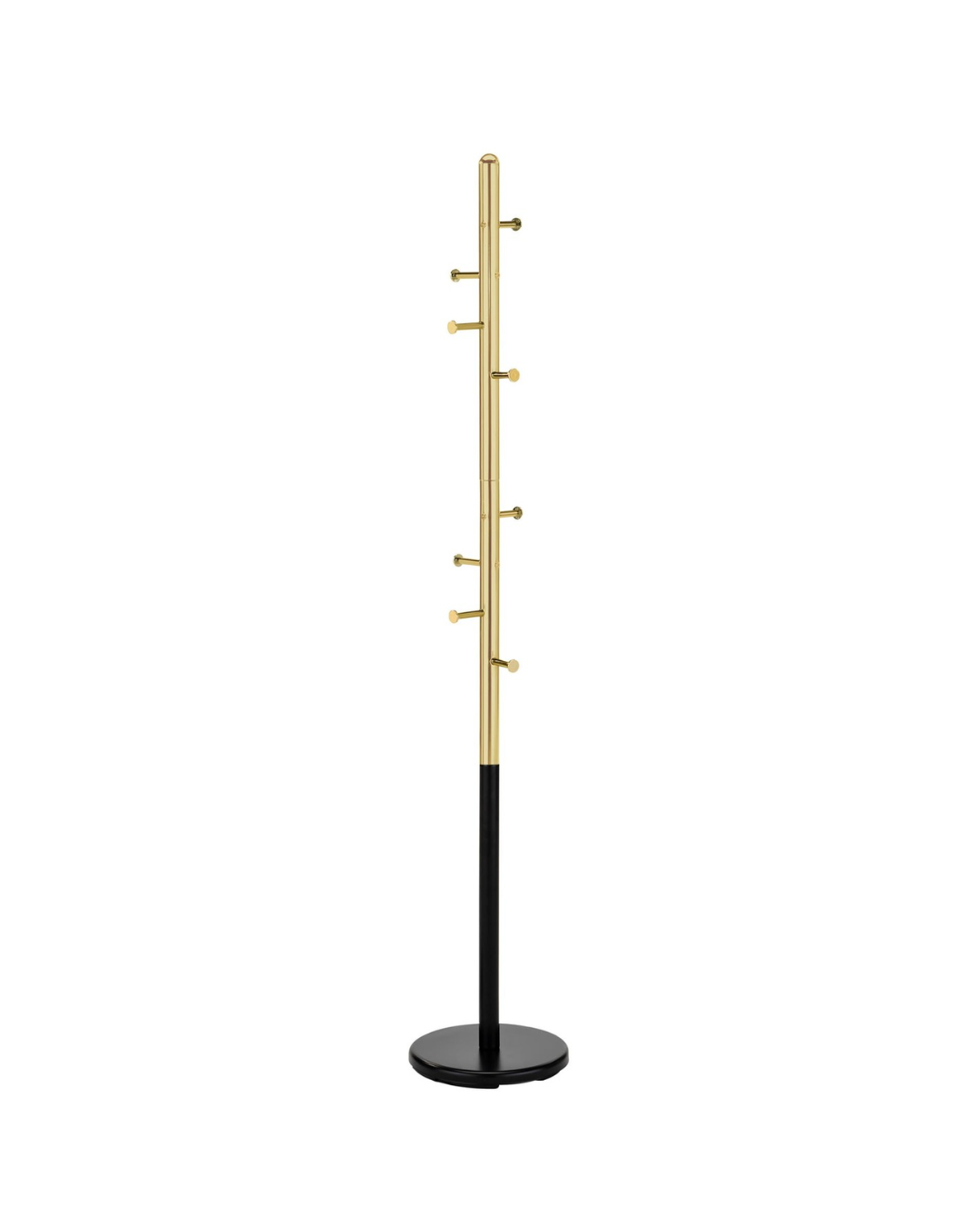 Untitled design (15) Appendiabiti W68 in nero/oro - H172 cm - immagine 1