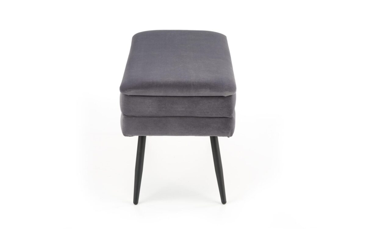 Panca da interno Velva in grigio/nero - H37 cm - immagine 9