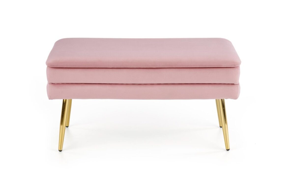Panca da interno Velva in rosa/oro - H37 cm - immagine 13