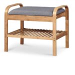 Scarpiera ST12 in grigio/marrone - L60 cm