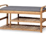 Scarpiera ST13 in grigio/marrone - L100 cm