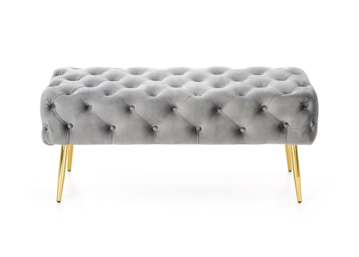 Panca imbottita Athena - Grigio/Oro - immagine 15