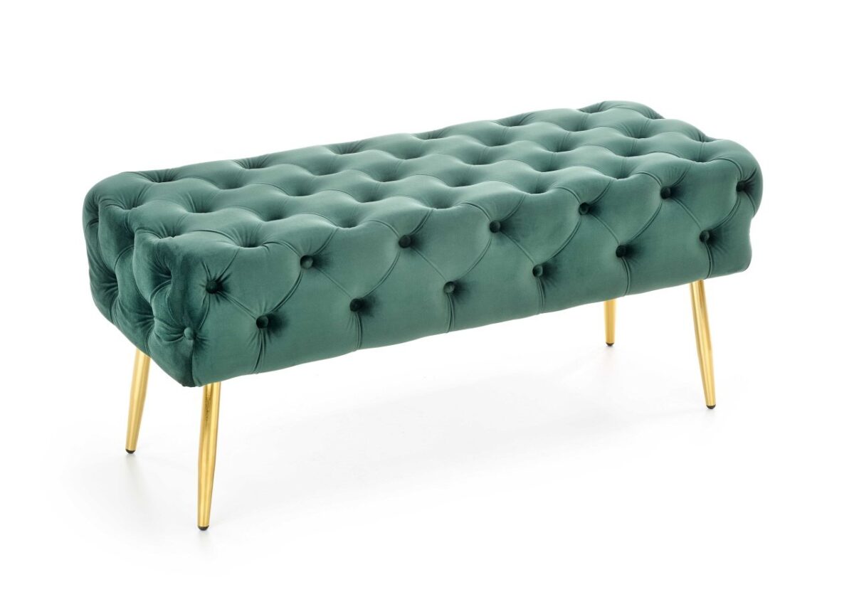 Panca imbottita Athena - Verde/Oro - immagine 8