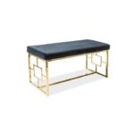 Panca da interno Noir nero - L 100 x l 46 x h 48 cm