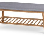 Scarpiera ST15 in grigio/marrone - L100 cm