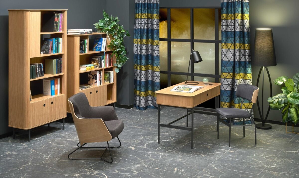 Libreria Smart REG2 in rovere - L117 x H37 x H153 cm - immagine 13