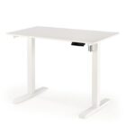 Scrivania B53 con funzione di regolazione in altezza in bianco/bianco - L105 cm