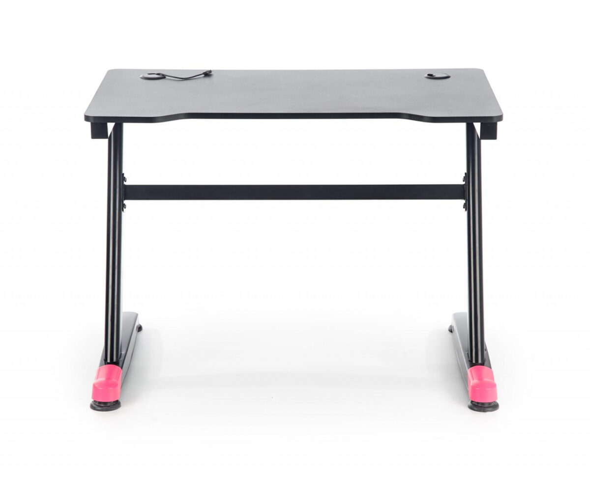Scrivania B40 in nero/rosso - L100 cm - immagine 2