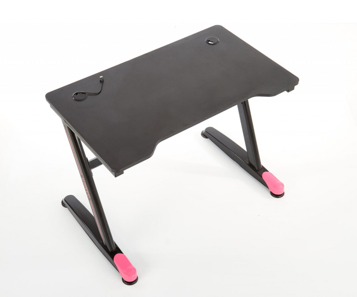 Scrivania B40 in nero/rosso - L100 cm - immagine 6