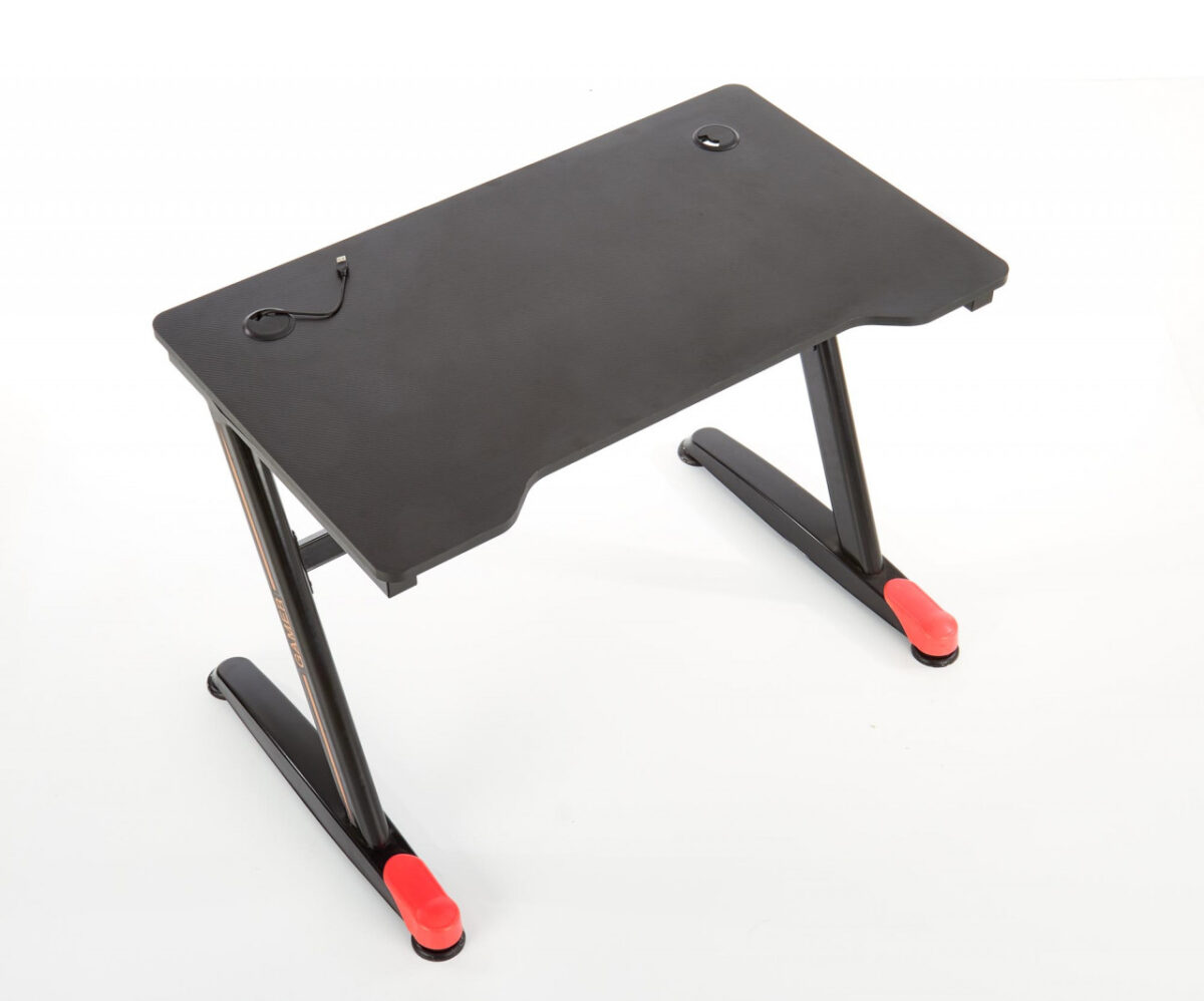 Scrivania B40 in nero/rosso - L100 cm - immagine 14