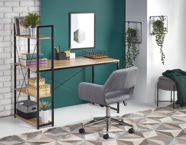 Scrivania Narvik B-1 in nero - L120 x L64 x H120 cm