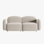 Divano 2 posti Blair in velluto - L194 cm