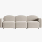 Divano 3 posti Blair in velluto - L274 cm