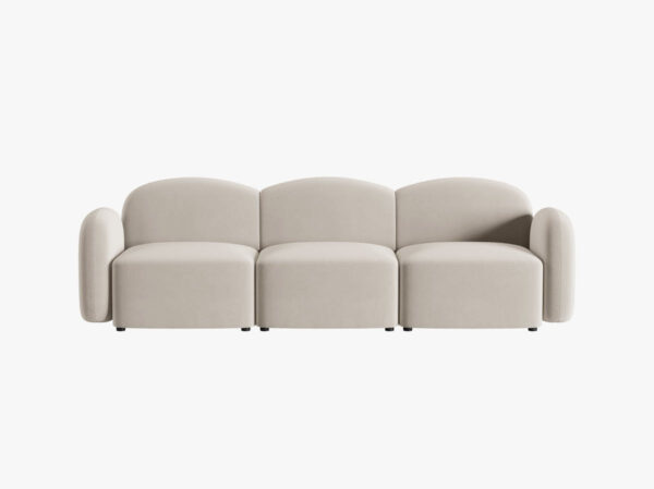 Divano 3 posti Blair in velluto - L274 cm
