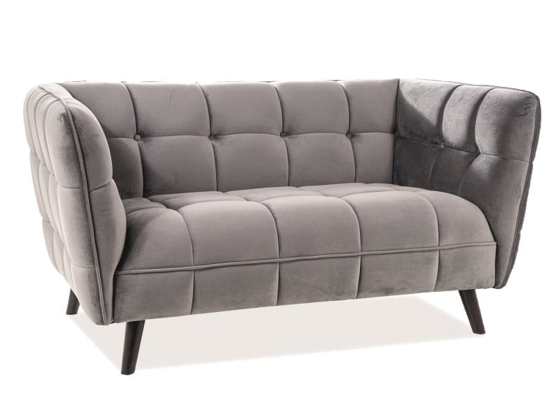 canapea-castello-2-velvet-gri-blu14-wenge7326 Divano Castello 2 in velluto grigio - Blu14/wenge - immagine 1