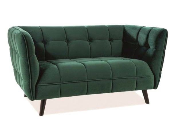 canapea-castello-2-velvet-verde-blu78-wenge7324 Divano Castello 2 in velluto verde - Blu78/wenge - immagine 1