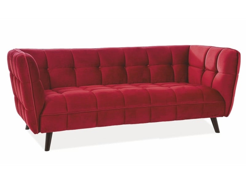 canapea-castello-3-velvet-bordo-blu59-wenge16573 Divano Castello 3 bordo in velluto - Blu59/wenge - immagine 1