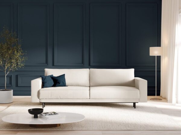 Divano allungabile 3 posti Caro in velluto - L236 cm