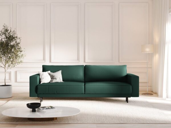 Divano allungabile 3 posti tessuto Caro - L236 cm