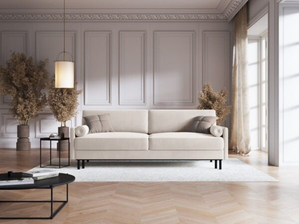 Divano allungabile 3 posti Scott in velluto - L212 cm