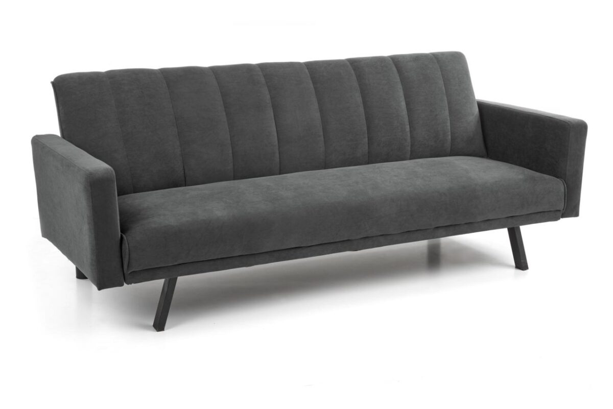 Divano Armando in velluto grigio - H78 cm - immagine 9