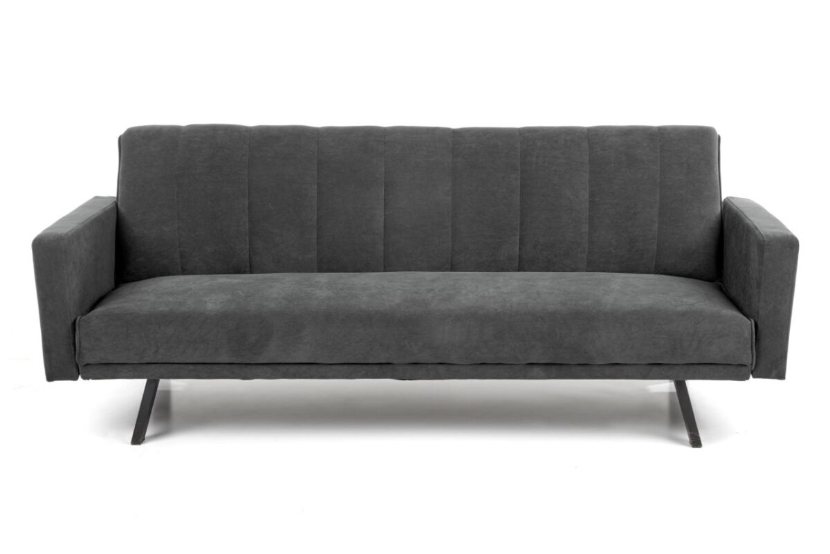 Divano Armando in velluto grigio - H78 cm - immagine 14