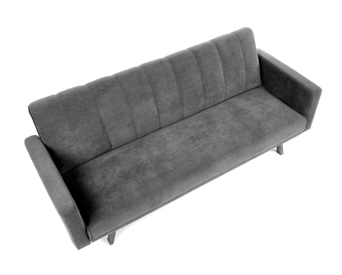 Divano Armando in velluto grigio - H78 cm - immagine 16