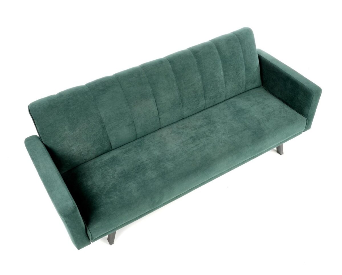 Divano Armando in velluto verde - H78 cm - immagine 11