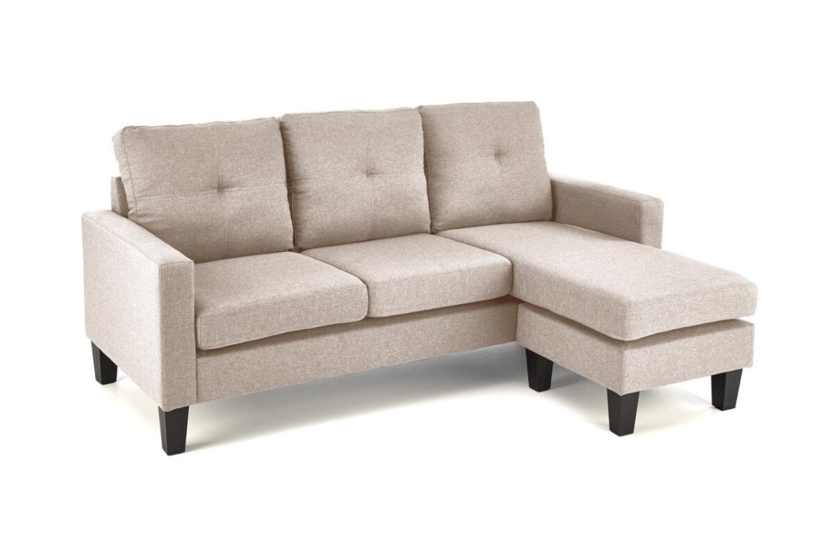 Divano Gerson con sgabello beige - immagine 7