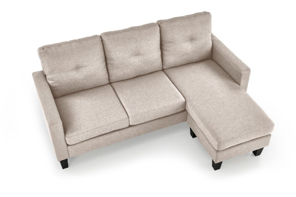 Divano Gerson con sgabello beige - immagine 8