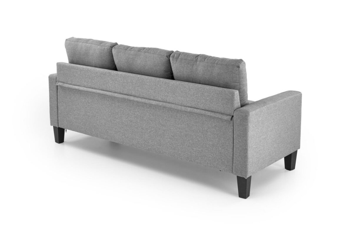 Divano Gerson con sgabello grigio - immagine 4