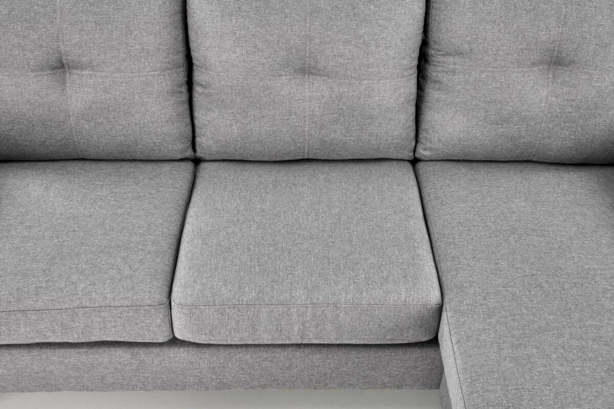 Divano Gerson con sgabello grigio - immagine 6