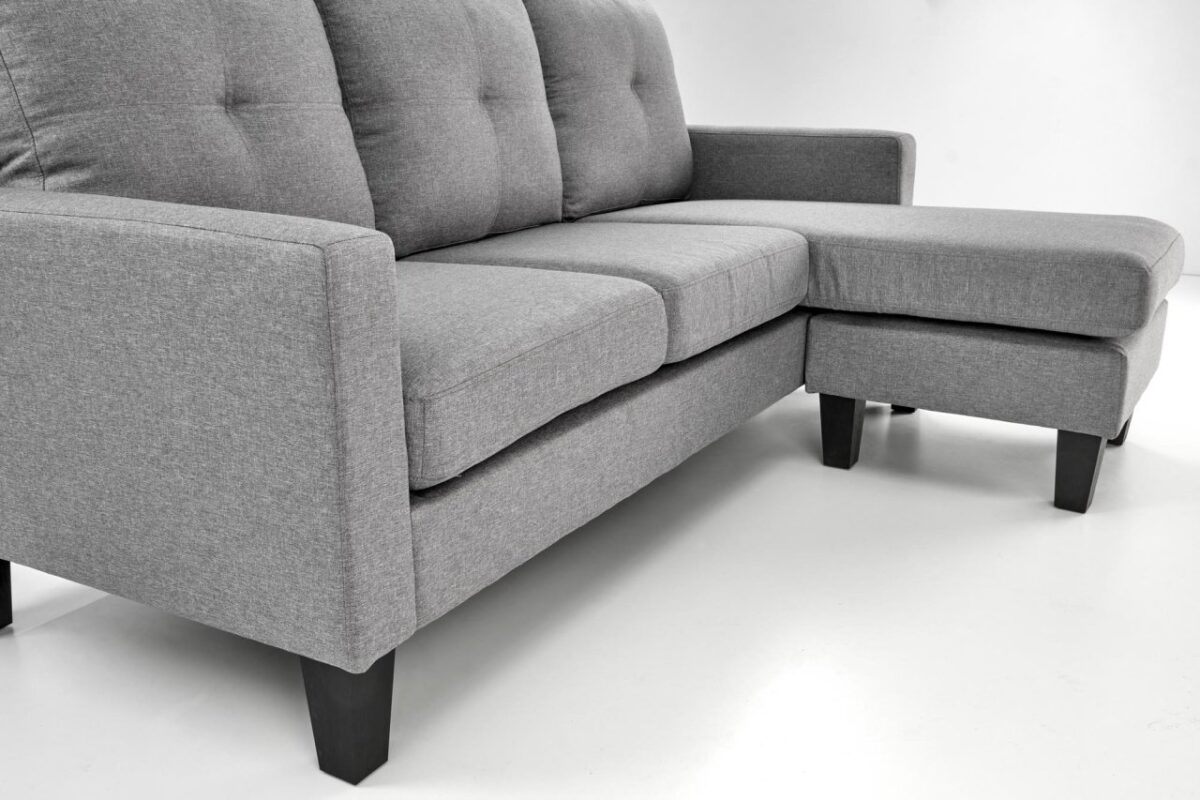 Divano Gerson con sgabello grigio - immagine 9
