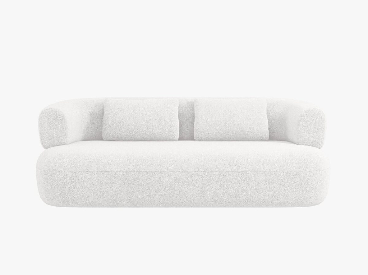 Divano Jenny 3 posti in bouclè - L178 - immagine 8