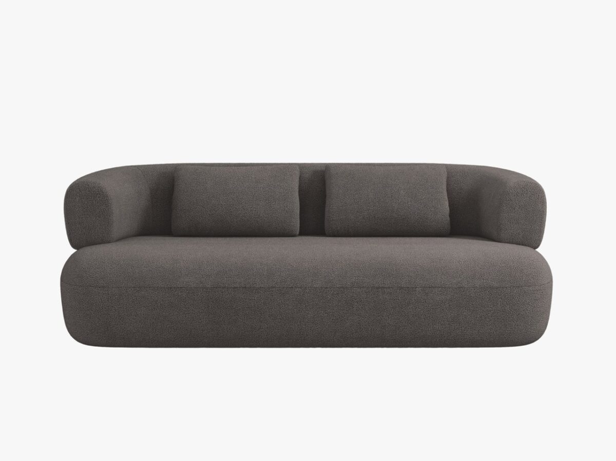 Divano Jenny 3 posti in bouclè - L178 - immagine 9