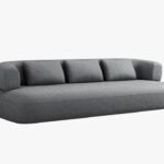 Divano Jenny 4 posti in ciniglia - L226