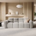 Divano Lisa 3 posti in velluto - L216 cm