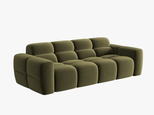 Divano Lisa 4 posti in velluto - L256 cm