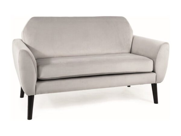 Divano Mena in velluto grigio chiaro - Blu03
