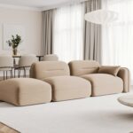 Divano Sydney 3 posti sul lato sinistro in velluto