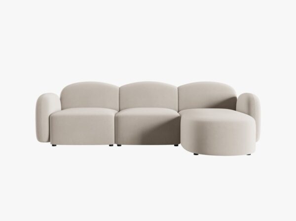 Divano angolare Blair 4 posti in velluto - L274 cm