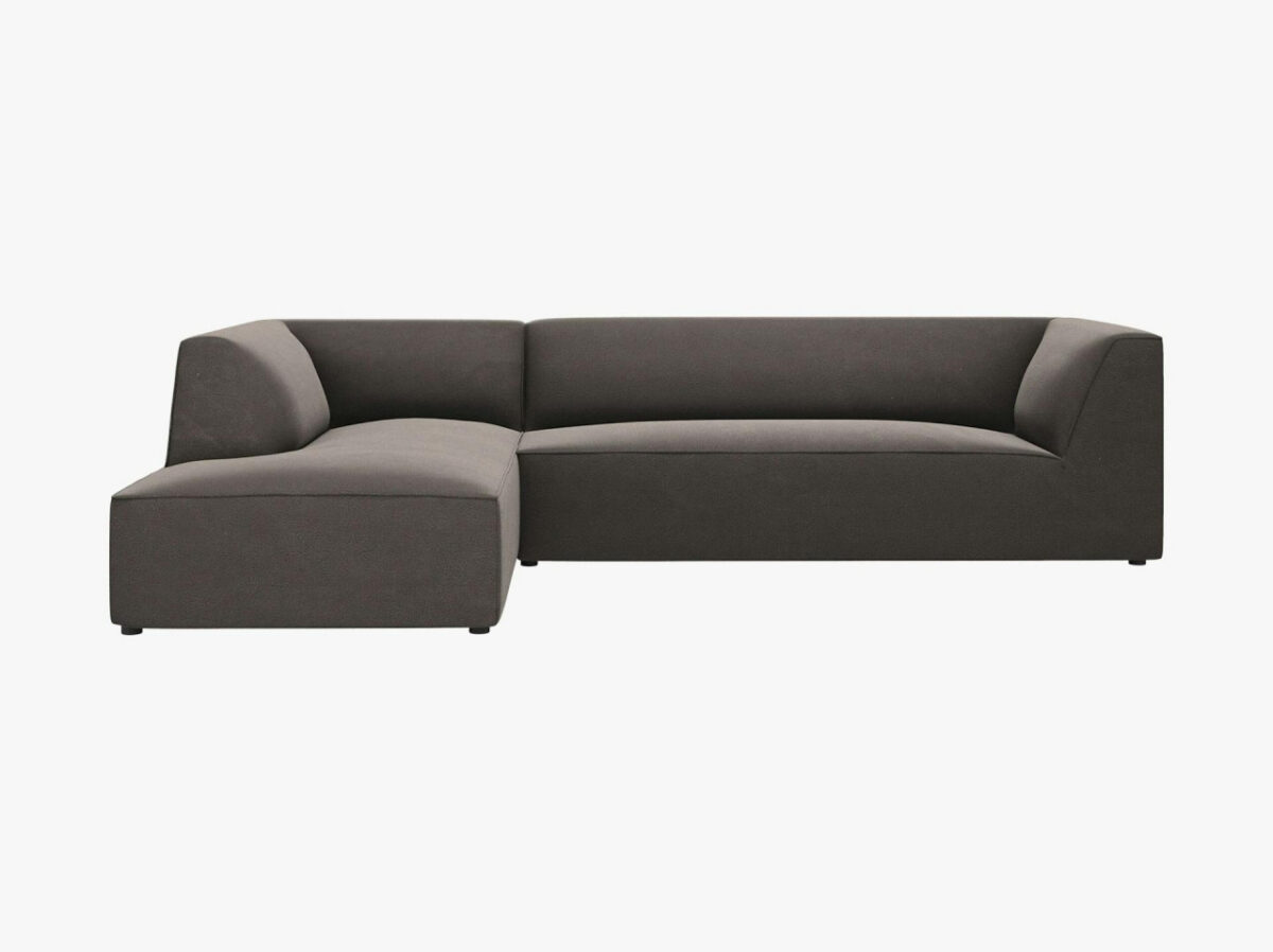 Divano angolare da 4 posti Ruby in velluto - L273cm - immagine 10