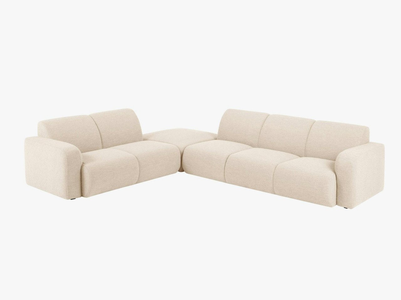 coltar-6-locuri-molino-plusat-l315-cm96207 Divano angolare Molino 6 posti imbottito - L315 cm - immagine 1