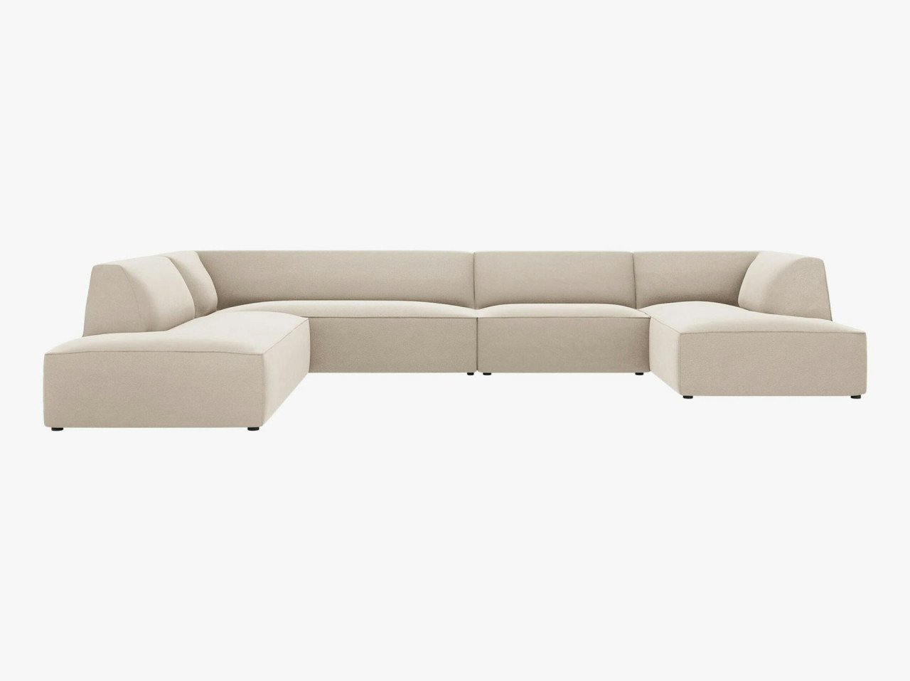 coltar-7-locuri-ruby-catifea-l366-cm95726 Divano angolare Ruby 7 posti in velluto - L366 cm - immagine 1