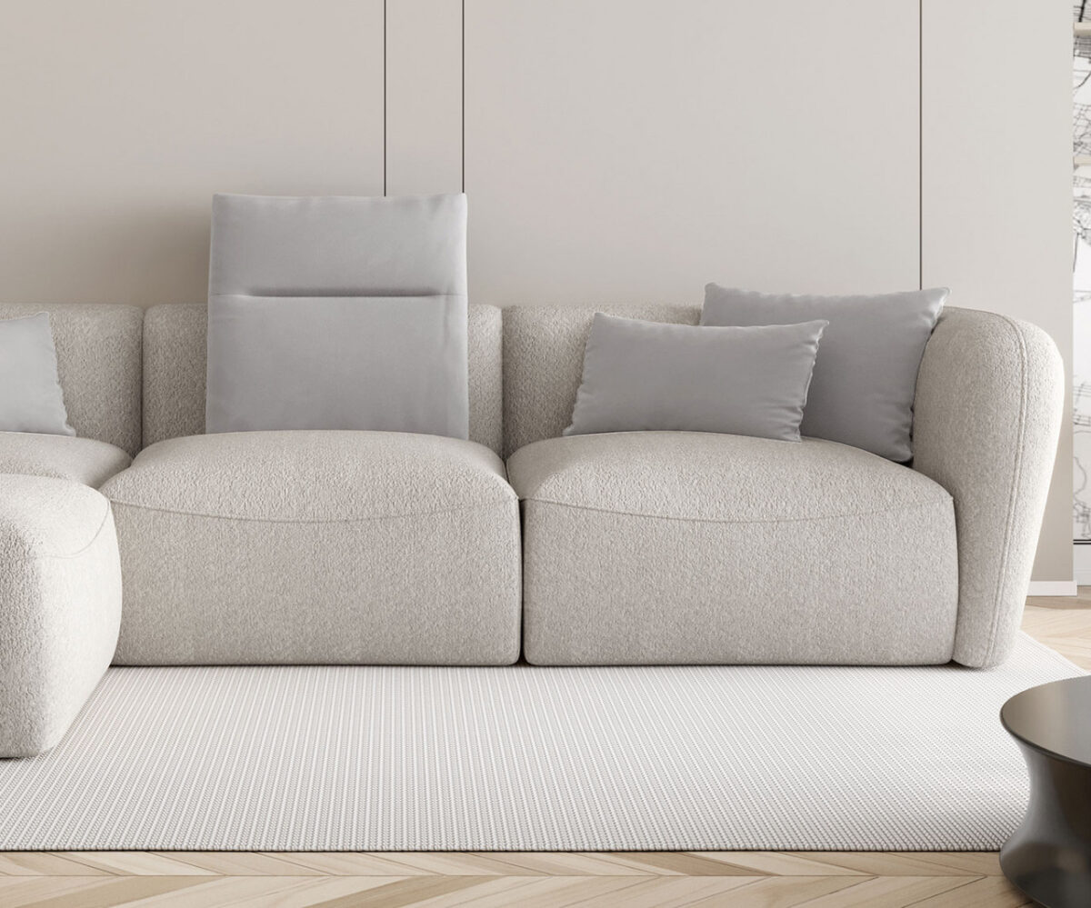Divano angolare Candelo mini - H70xL308xL180xH88 cm - immagine 4