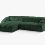 Divano angolare Diana 4 posti in tessuto - L334