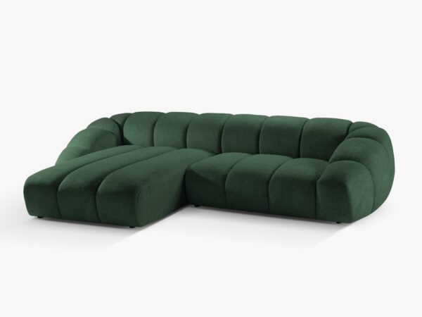 Divano angolare Diana 4 posti in tessuto - L334