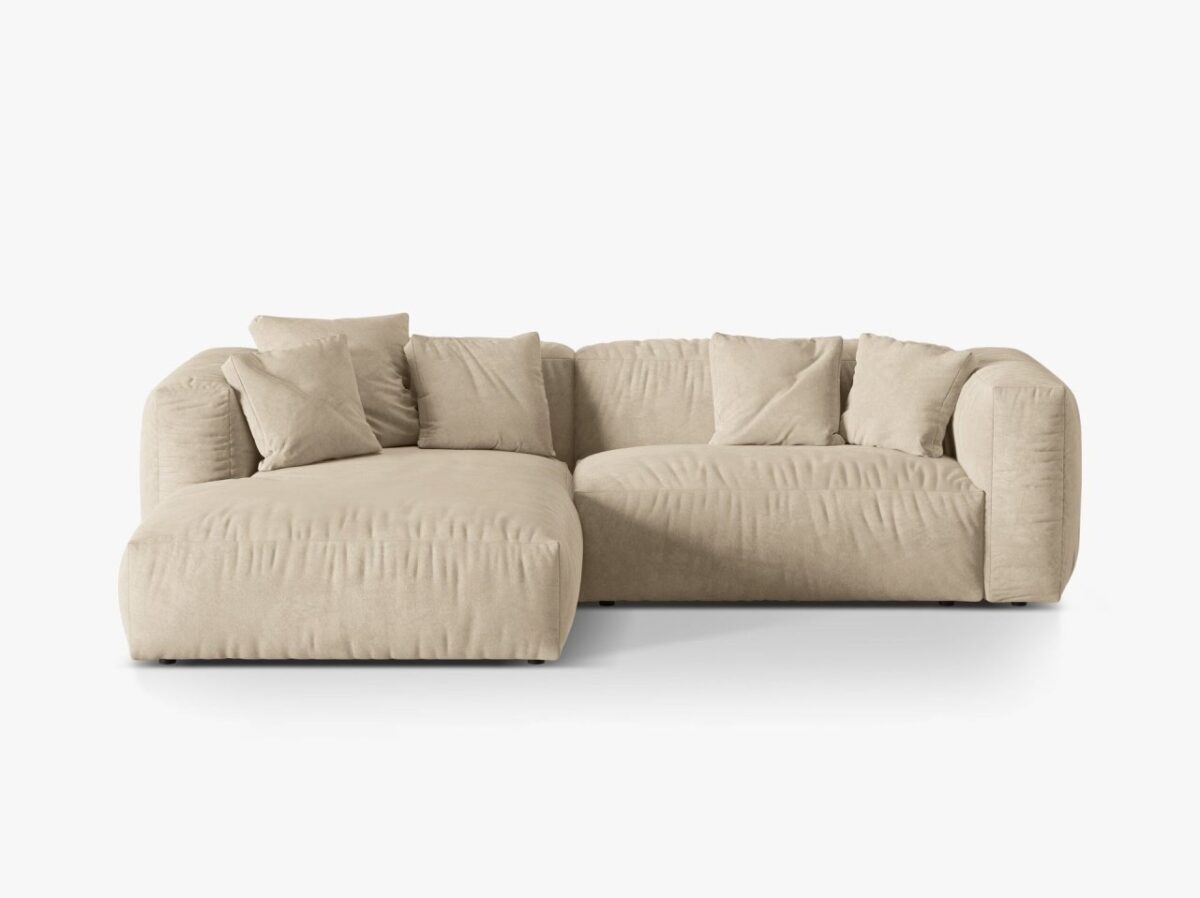 Divano angolare modulare Martina velluto Vogue - L280 cm - immagine 4
