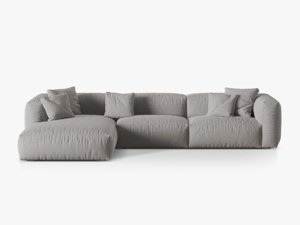 Divano modulare Martina in tessuto Boston - L332 cm - immagine 3