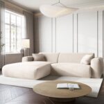 Divano angolare Nolio 4 posti in ciniglia